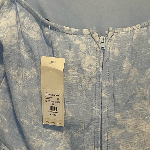 Francesca's Collections Blue and White Floral Dress - Picture 7 of 10